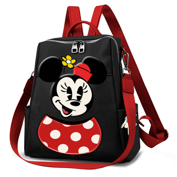 Sac à dos Disney Minnie de 33 cm signé KARACTERMANIA avec design coloré et dimensions compactes.