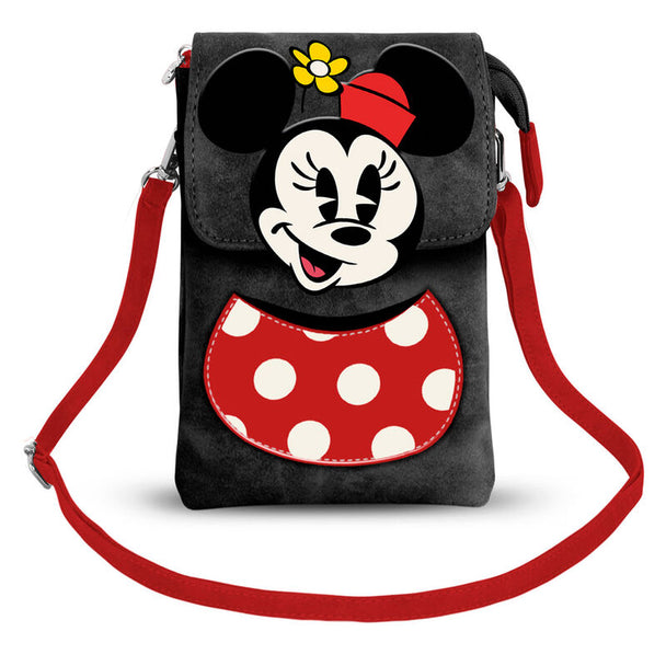 Étui smartphone Disney Minnie de KARACTERMANIA, dimensions 20x12x3 cm, design original et coloré représentant Minnie.