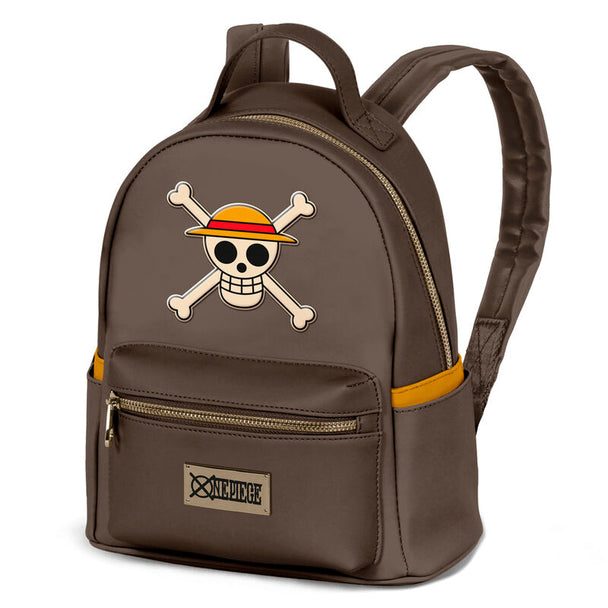 Sac à dos One Piece Heady Skull de KARACTERMANIA, dimensions 29x24,5x15 cm, design unique et coloré.