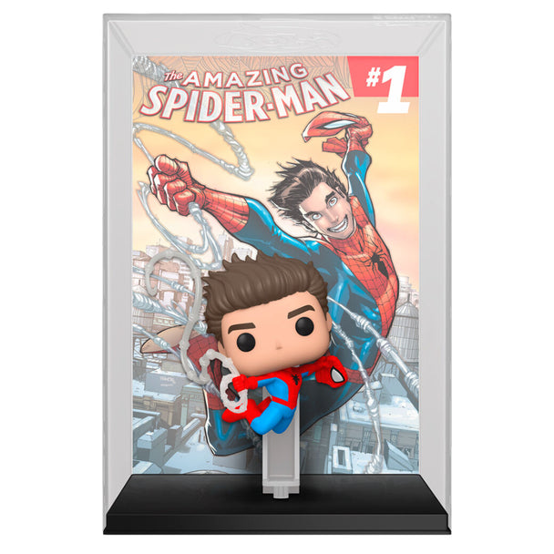 Packaging officiel de la figurine POP Marvel The Amazing Spider-Man FUNKO avec illustrations et logos Marvel