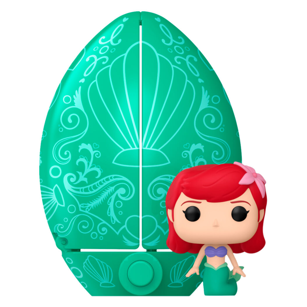 Figurine Funko Pocket POP Disney œuf assorti exposée sur une étagère en bois