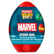Vue latérale de la figurine œuf Marvel Pocket POP montrant le design unique