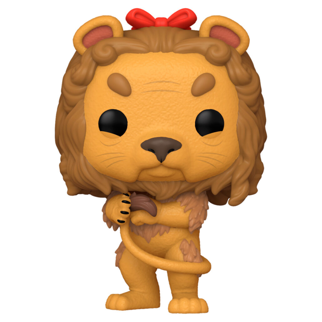 Figurine Funko POP du Lion Peureux de 9 cm issue du film The Wizard of OZ, en vinyle, vue de face