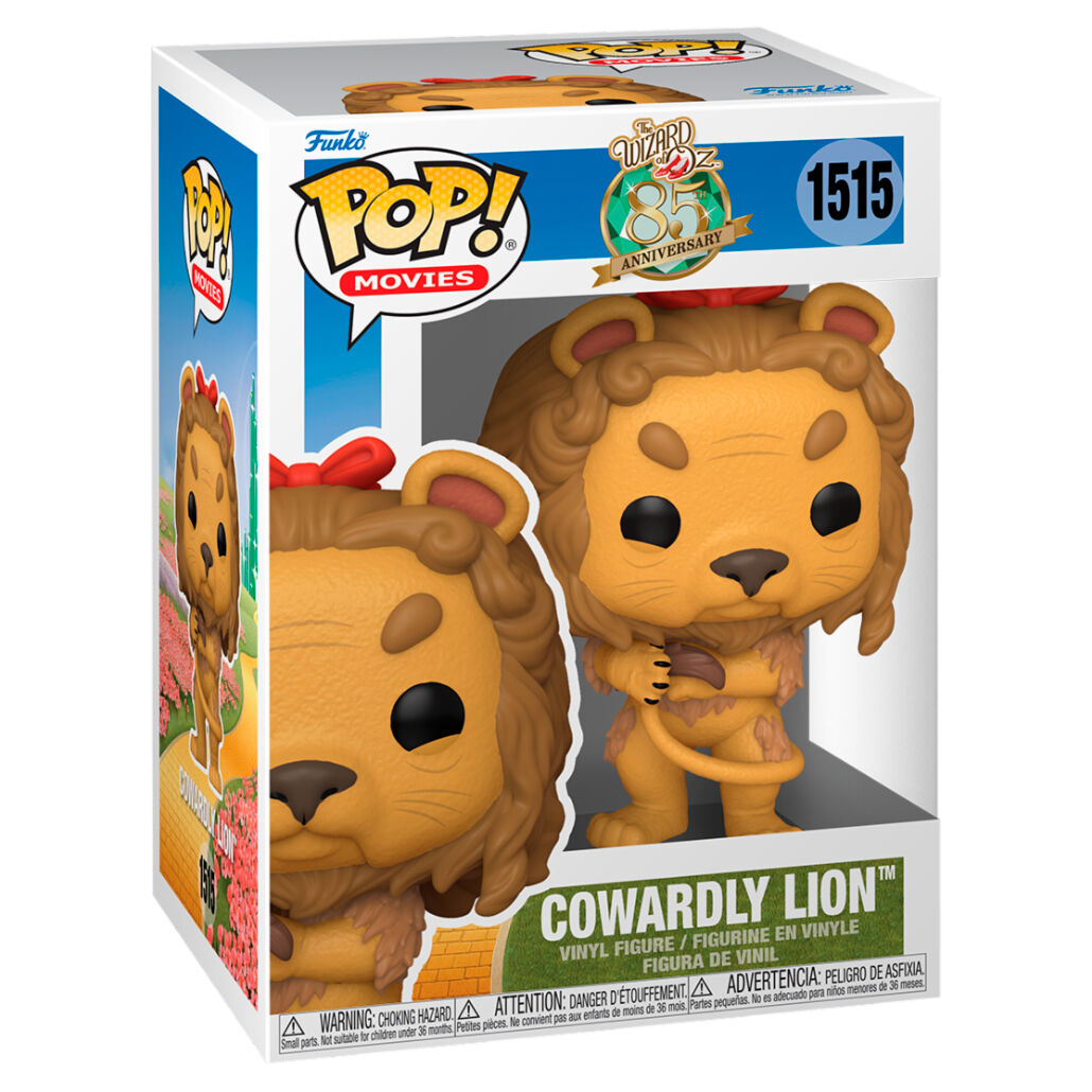 Boîte cadeau originale contenant la figurine Funko POP du Lion Peureux, édition officielle FUNKO