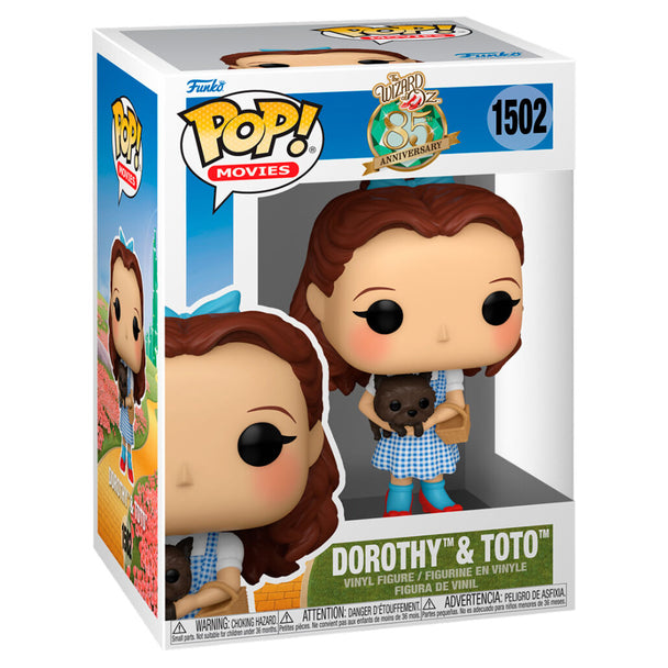 Packaging boîte cadeau de la figurine Funko POP Dorothy & Toto, édition officielle Le Magicien d'Oz