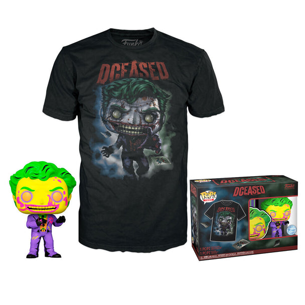 Figurine Funko POP Joker DC Comics vue de face avec détails précis du visage et costume