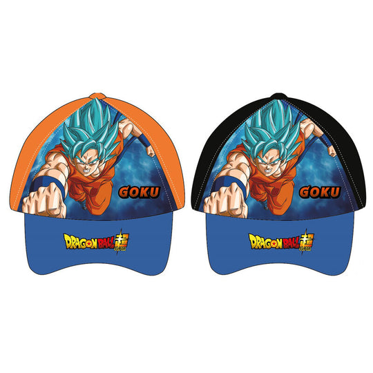 Casquette Dragon Ball assortie officielle TOEI ANIMATION, taille 53-55 cm, en polyester, vue de face.