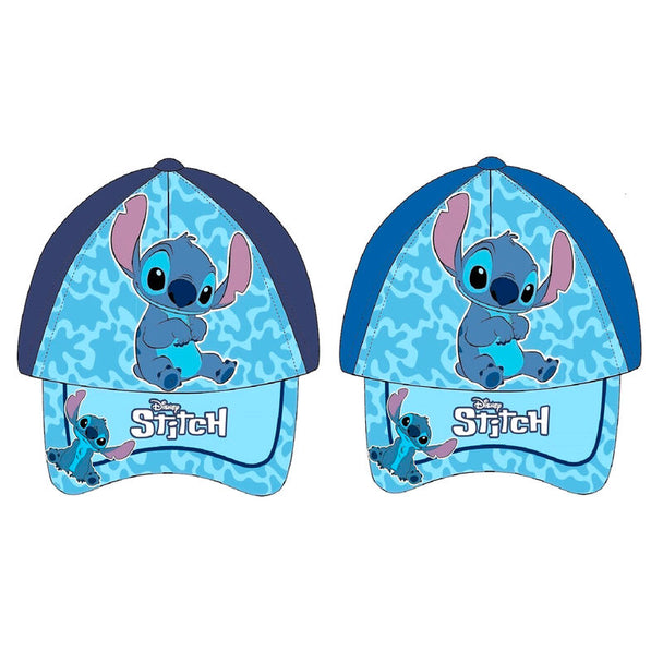Casquette Disney Stitch assortie en polyester, taille 52-54cm, vue de face sur fond blanc