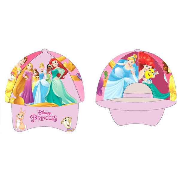 Casquette Disney Princess full print colorée en taille 51-53cm avec motifs des princesses Disney