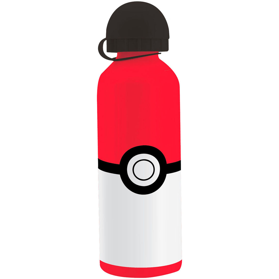 Détail du bouchon de la gourde Pokémon en aluminium, facile à ouvrir et fermer