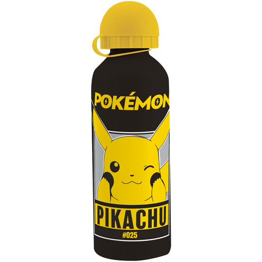 Vue latérale de la gourde Pokémon montrant le design attrayant et la marque KIDS LICENSING