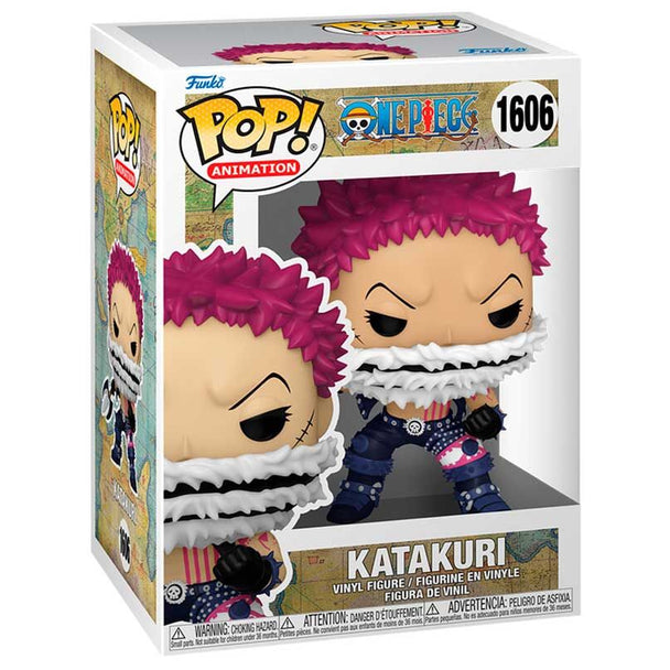 Vue détaillée de la figurine Funko POP Katakuri avec ses couleurs vives et son design fidèle au personnage de One Piece.