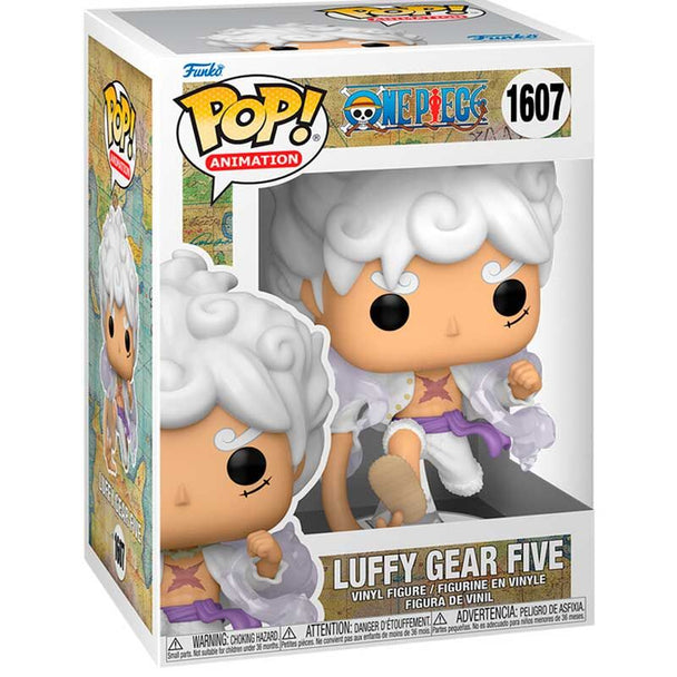 Figurine Funko POP Luffy Gear Five en vinyle de 9 cm avec boîte cadeau One Piece