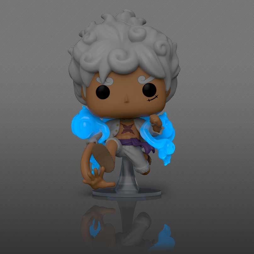 Figurine Funko POP de Luffy Gear Five de One Piece en vinyle haute qualité de 9 cm dans sa boîte cadeau