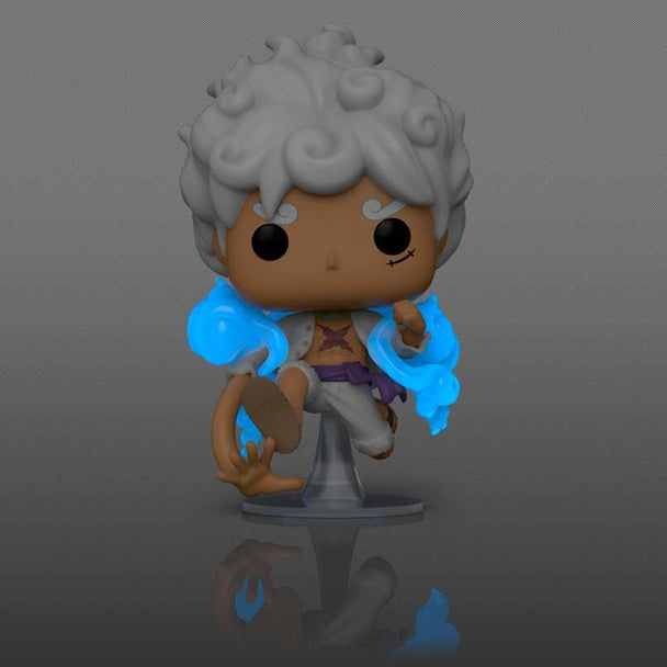Figurine Funko POP de Luffy Gear Five de One Piece en vinyle haute qualité de 9 cm dans sa boîte cadeau