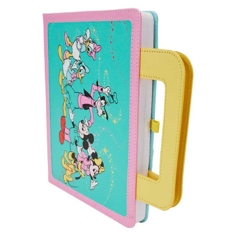 Carnet Loungefly posé sur une table avec accessoires de bureau, ambiance créative et inspirante