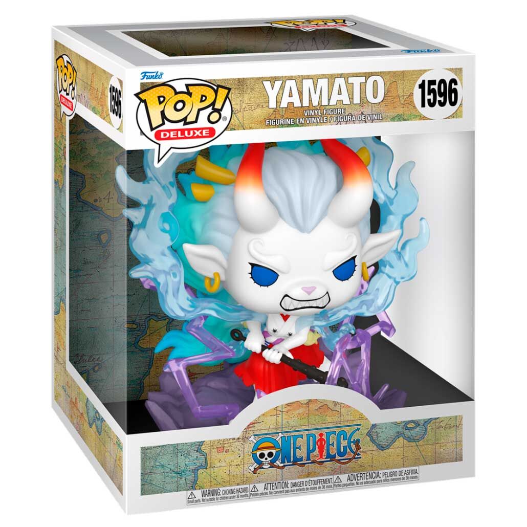 Figurine POP Deluxe Yamato de One Piece par FUNKO vue de face avec détails précis et couleurs vives