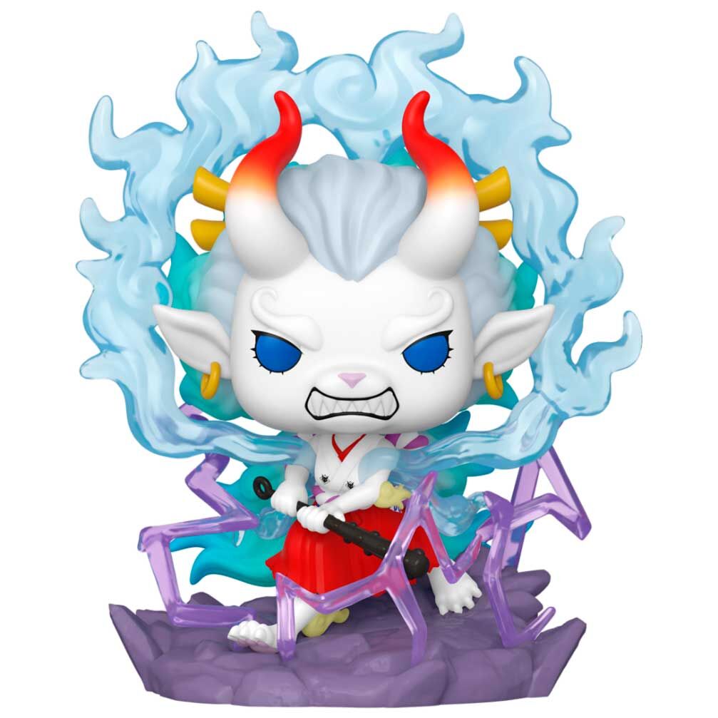 Figurine POP Deluxe Yamato One Piece FUNKO montrant le profil avec accessoires et finition soignée