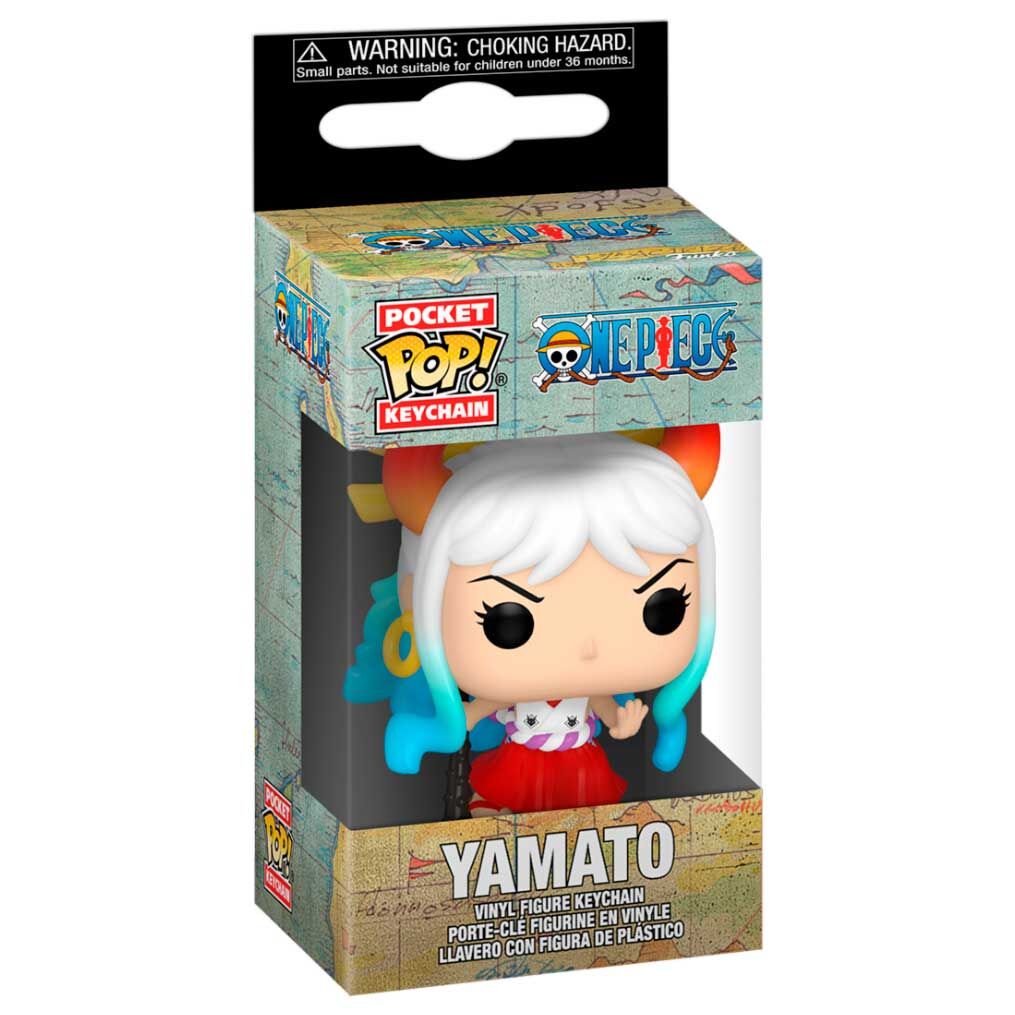 Vue rapprochée du porte-clés Pocket POP Yamato One Piece montrant la qualité et les finitions du produit