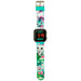 Montre LED Gabbys Dollhouse vue de face avec écran lumineux et bracelet coloré pour enfants
