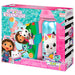 Set lunch box Gabbys Dollhouse avec bouteille aluminium 500ml vue de face sur fond blanc