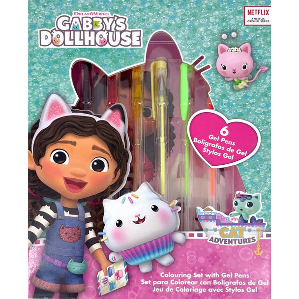 Vue de face du carnet Gabbys Dollhouse avec couverture colorée et illustrations enfantines