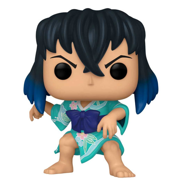 Figurine Funko POP de 9cm représentant Inosuke Hashibira de Demon Slayer avec son masque de sanglier