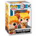 Vue rapprochée de la figurine Zenitsu Agatsuma Funko POP avec détails précis et couleurs vives, emballée dans sa boîte collector.