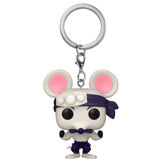 Porte-clés FUNKO Pocket POP Muscle Mouse de Demon Slayer Kimetsu no Yaiba vu de face avec détails colorés