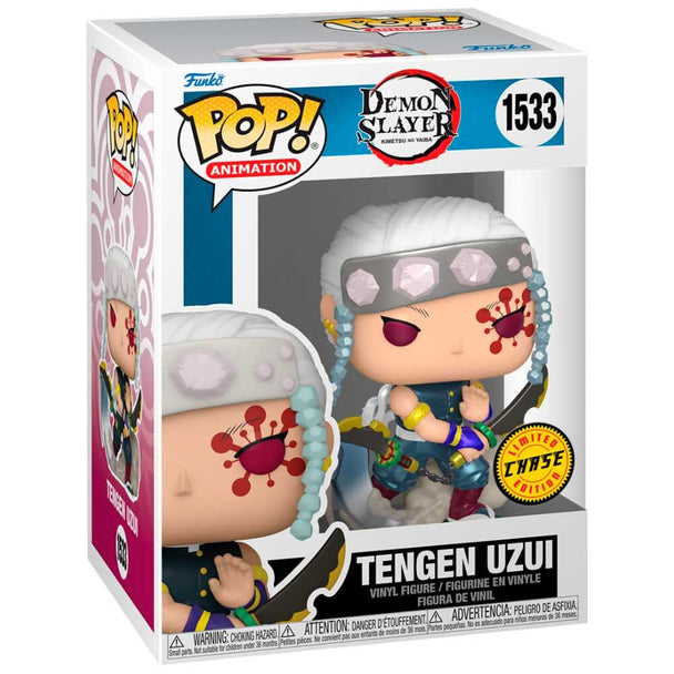 Figurine Funko POP Tengen Uzui de Demon Slayer Kimetsu no Yaiba en vinyle de 9 cm dans sa boîte cadeau