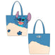 Vue détaillée du sac tote bag Stitch signé DIFUZED avec poignées solides et design vibrant