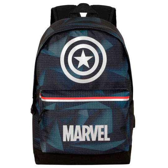 Sac à dos Marvel Captain America KARACTERMANIA vu de face avec le bouclier iconique imprimé