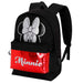 Détail des bretelles ajustables et du tissu résistant du sac à dos Disney Minnie Sparkle KARACTERMANIA