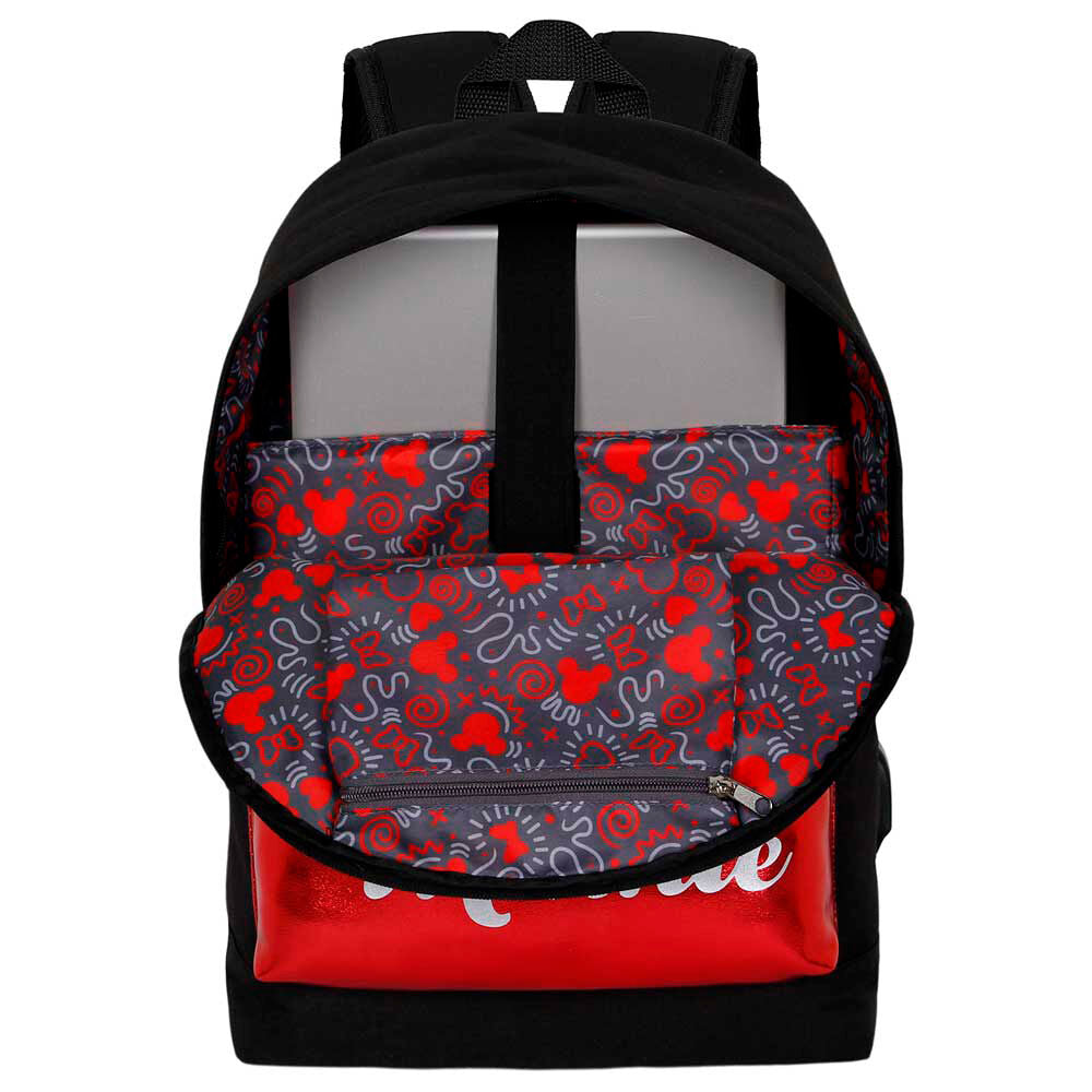 Image du sac à dos Disney Minnie Sparkle porté par un enfant, montrant son style et son confort