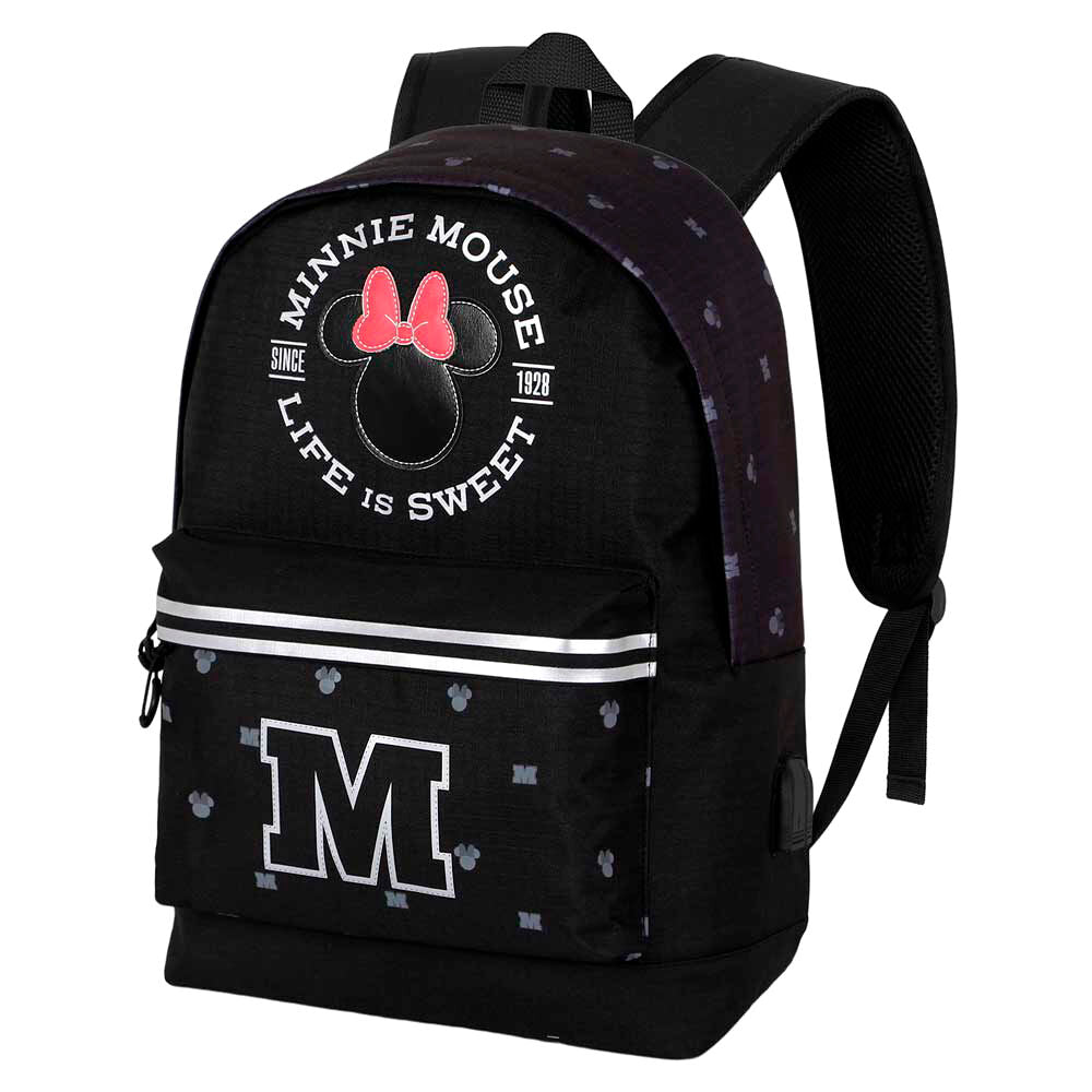 Sac à dos Disney Minnie Symbol de face avec logo Minnie et détails colorés