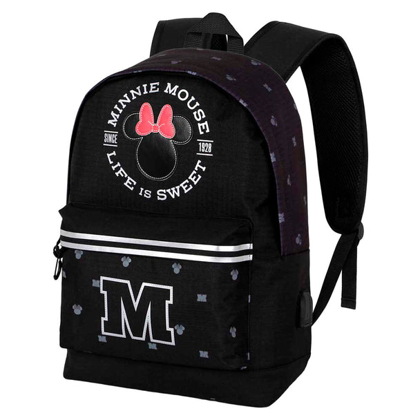 Sac à dos Disney Minnie Symbol de face avec logo Minnie et détails colorés