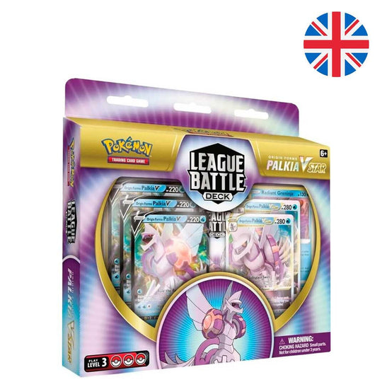 Blister du deck de combat Pokémon Palkia Vstar en anglais, jeu de cartes à collectionner pour enfants et fans.
