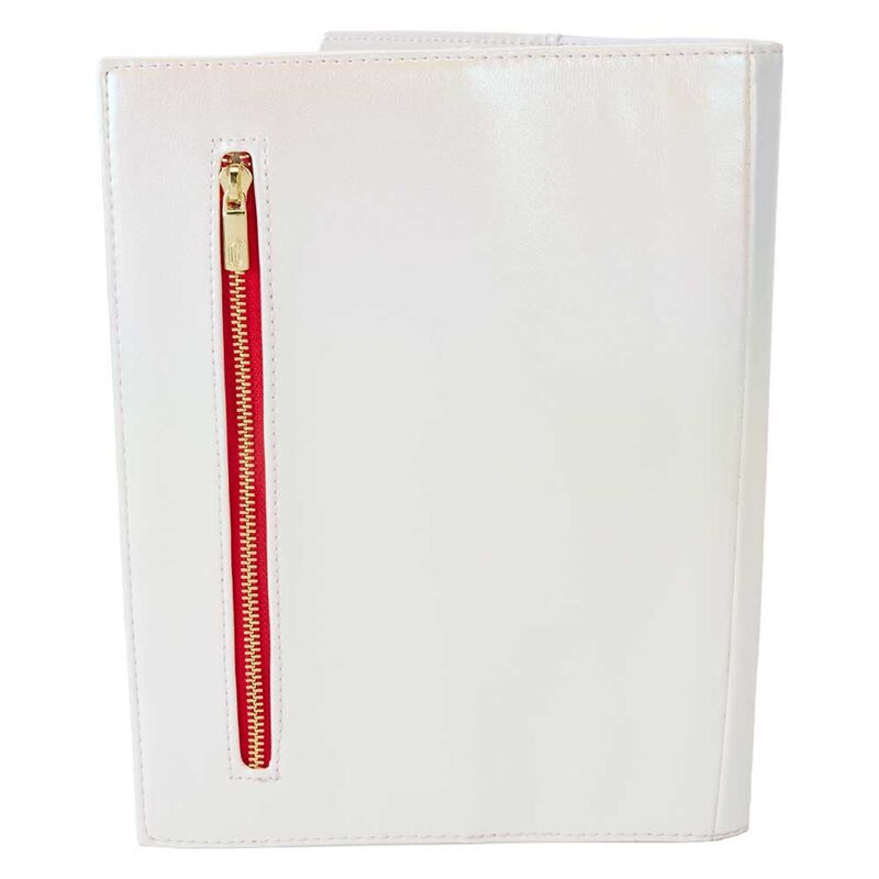 Fermeture et quincaillerie métallique dorée robuste du carnet Loungefly Hello Kitty 50e anniversaire