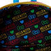 Intérieur du sac à dos Loungefly Hello Kitty avec doublure assortie exclusive et espace de rangement