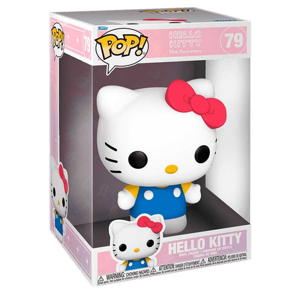 Détail de la figurine Hello Kitty Funko POP édition 50e anniversaire avec couleurs vives et finition soignée