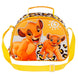 Sac repas 3D Disney Le Roi Lion avec design embossé en relief sur fond africain