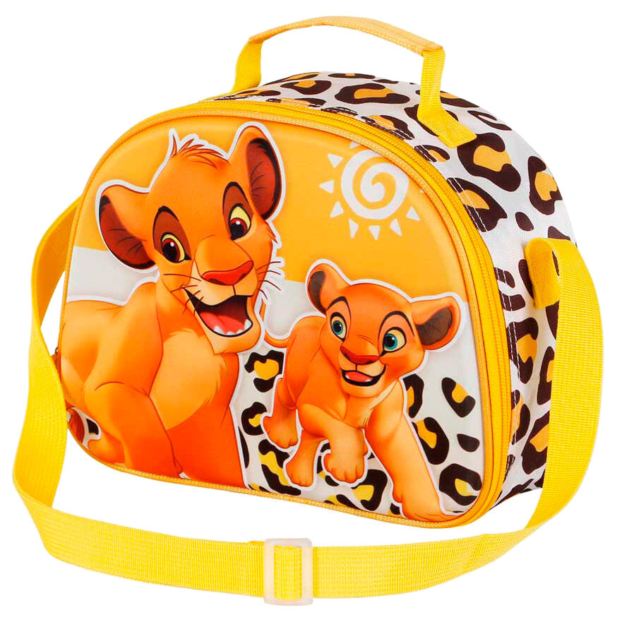 Bandoulière réglable noire du sac repas Disney Le Roi Lion, longueur jusqu'à 120 cm