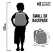 Image du dos du sac à dos Stitch avec bretelles rembourrées et doublure intérieure