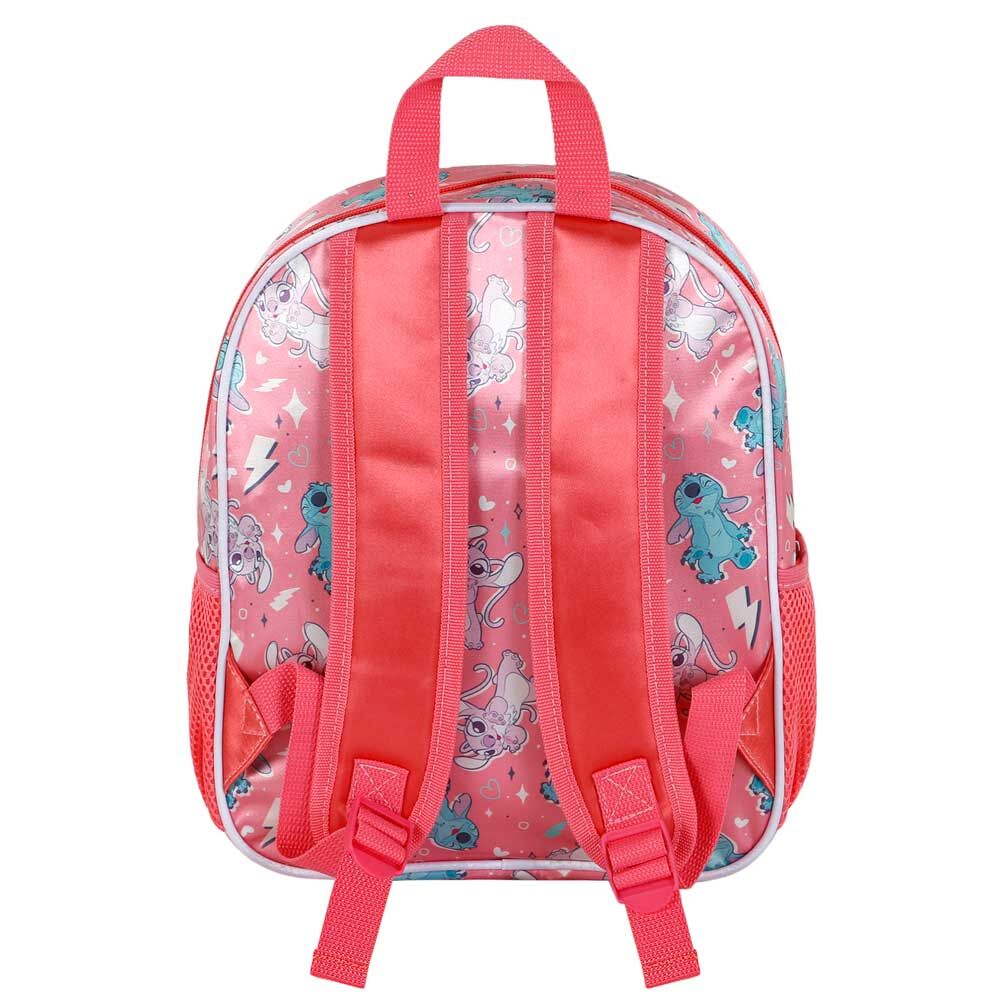 Vue latérale du sac à dos avec poche en filet pour bouteille ou petits objets