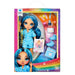 Poupée Skyler Rainbow High en tenue pyjama colorée, vue de face sur fond blanc