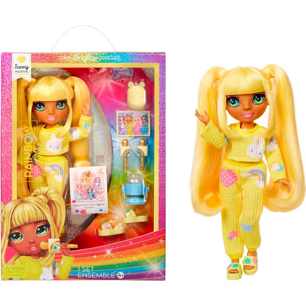 Accessoires inclus avec la poupée Sunny Rainbow High pour jeux créatifs et imaginatifs
