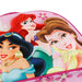 Sac à déjeuner Disney Princess Palace porté par un enfant, illustrant la longueur ajustable de la bandoulière