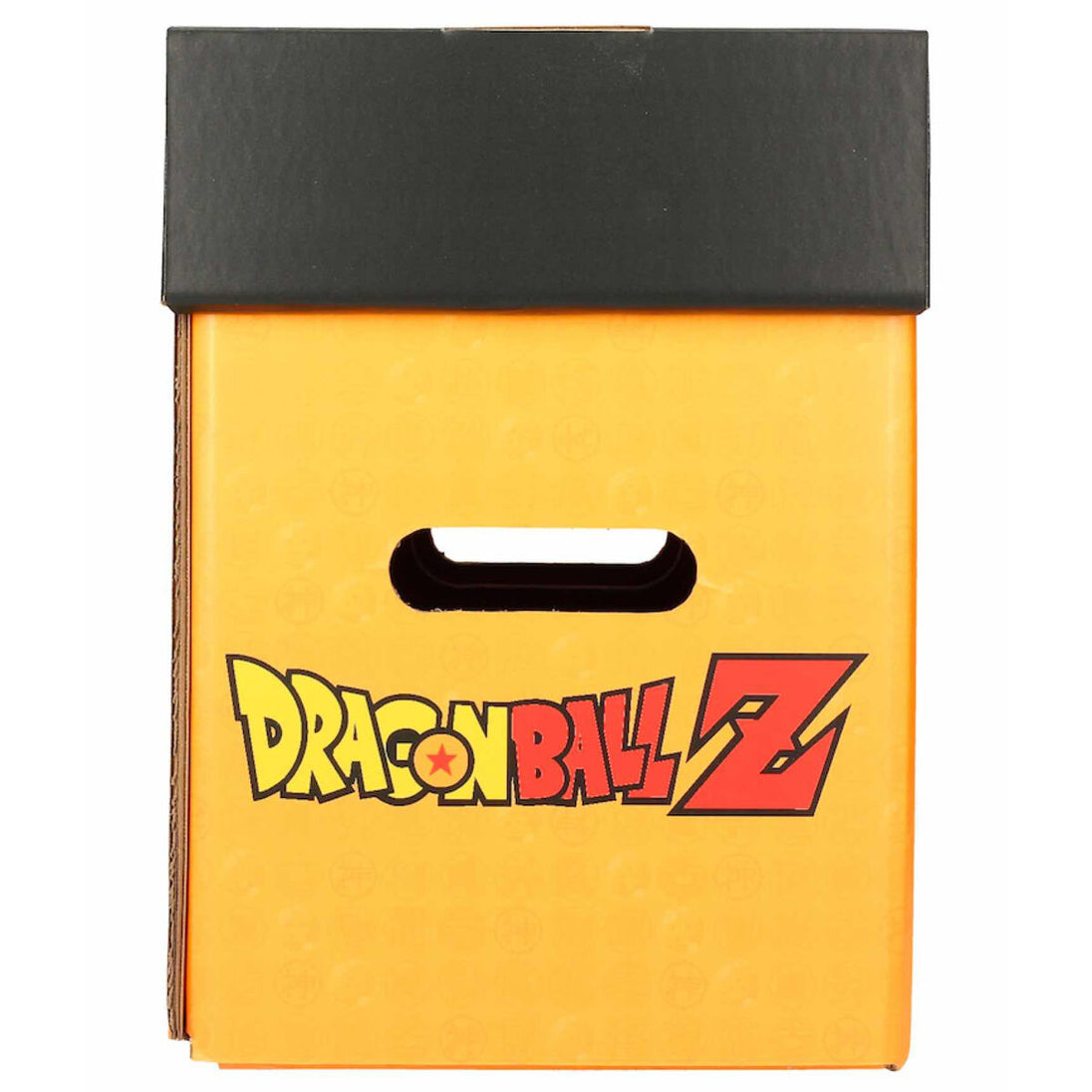 Dimensions approximatives de la box comics Dragon Ball Z SD TOYS affichées avec un mètre pour référence