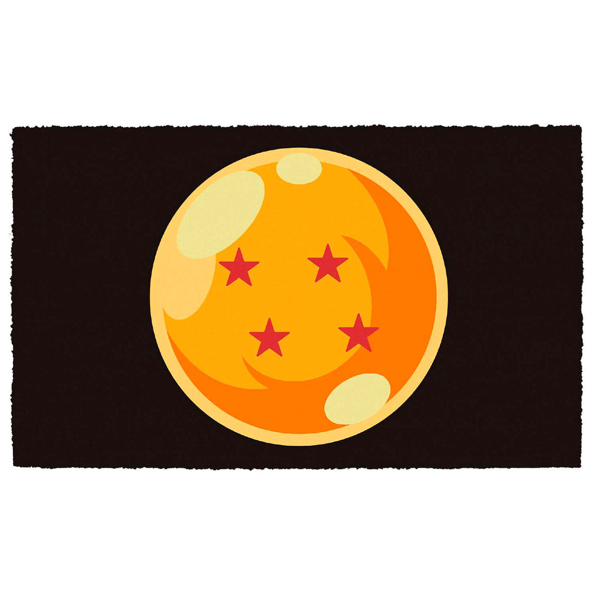 Paillasson Dragon Ball SD TOYS 60x40cm avec design coloré et motifs inspirés de la célèbre série animée, idéal pour l'entrée de la maison.