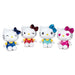 Peluches Hello Kitty 50e anniversaire de 16 cm en différentes variantes colorées, vue de face
